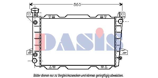 AKS DASIS Радиатор, охлаждение двигателя 090055N